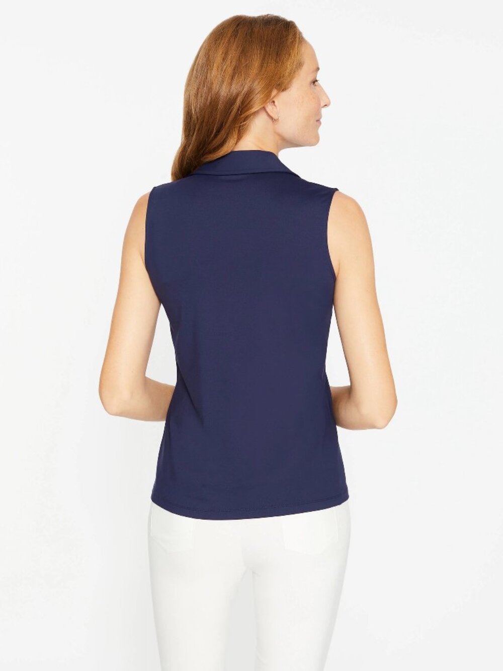 J McLaughlin Aida Sleeveless Top - Winter Navy NEW